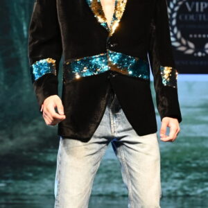 Velvet Galaxy Sequin Blazer